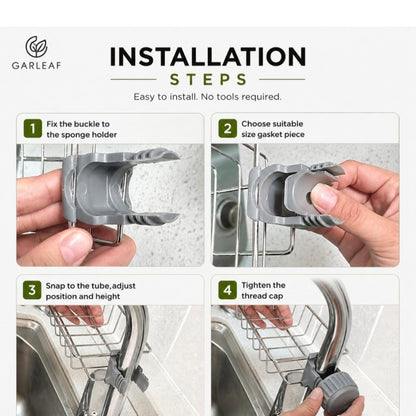 Elegant Stainless Steel Sink Organizer